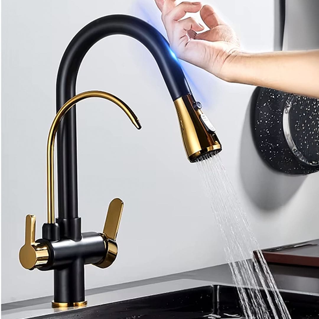 Torneira Monocomando Touch Gourmet para Cozinha com Filtro Integrado