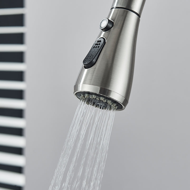 Torneira Monocomando de Cozinha em Níquel Escovado com Extensor