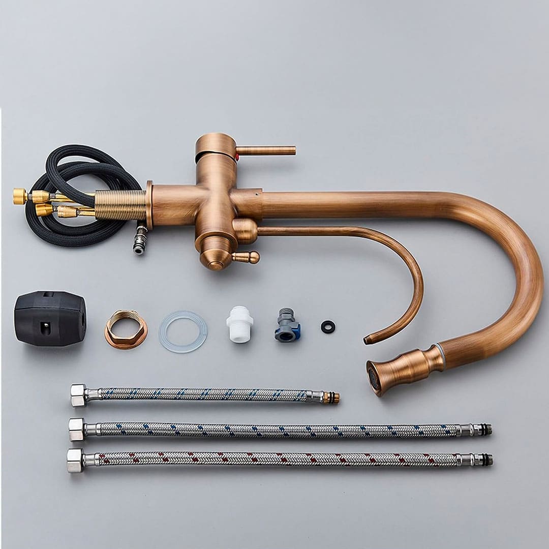 Torneira Monocomando para Cozinha com Filtro e Jato Extensível - Modelo Mistral