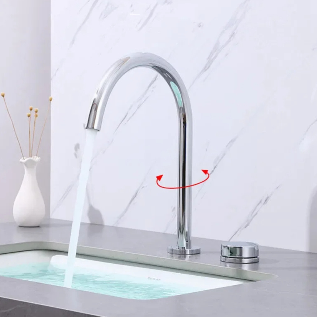 Torneira de Banheiro Bica Alta com Rotação 360° - Design Moderno e Funcional