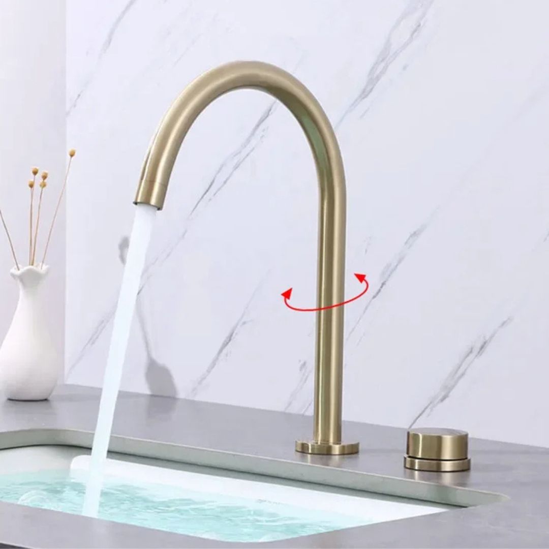 Torneira de Banheiro Bica Alta com Rotação 360° - Design Moderno e Funcional