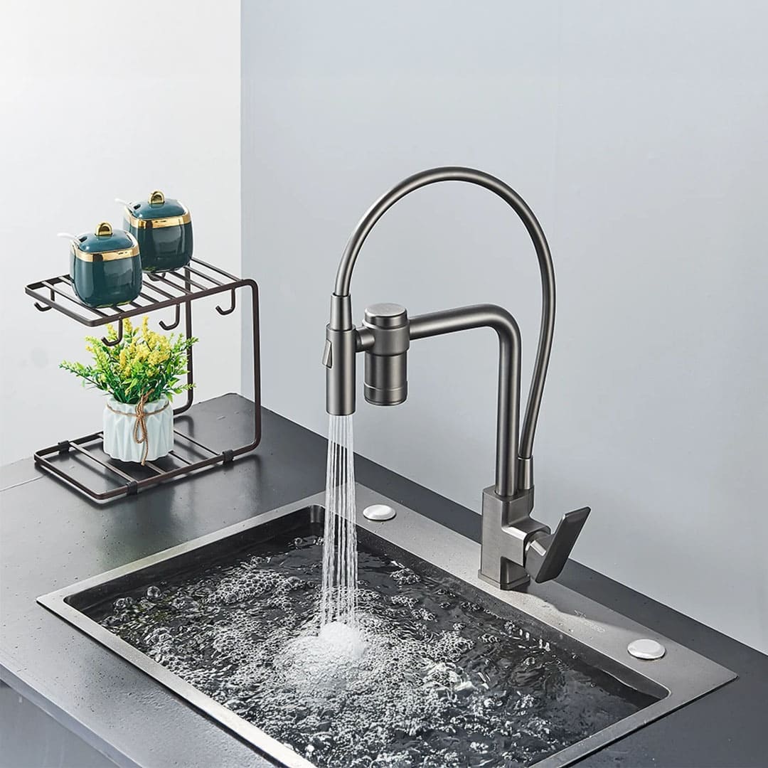 Torneira de Cozinha Gourmet 2 em 1 com Filtro e Misturador