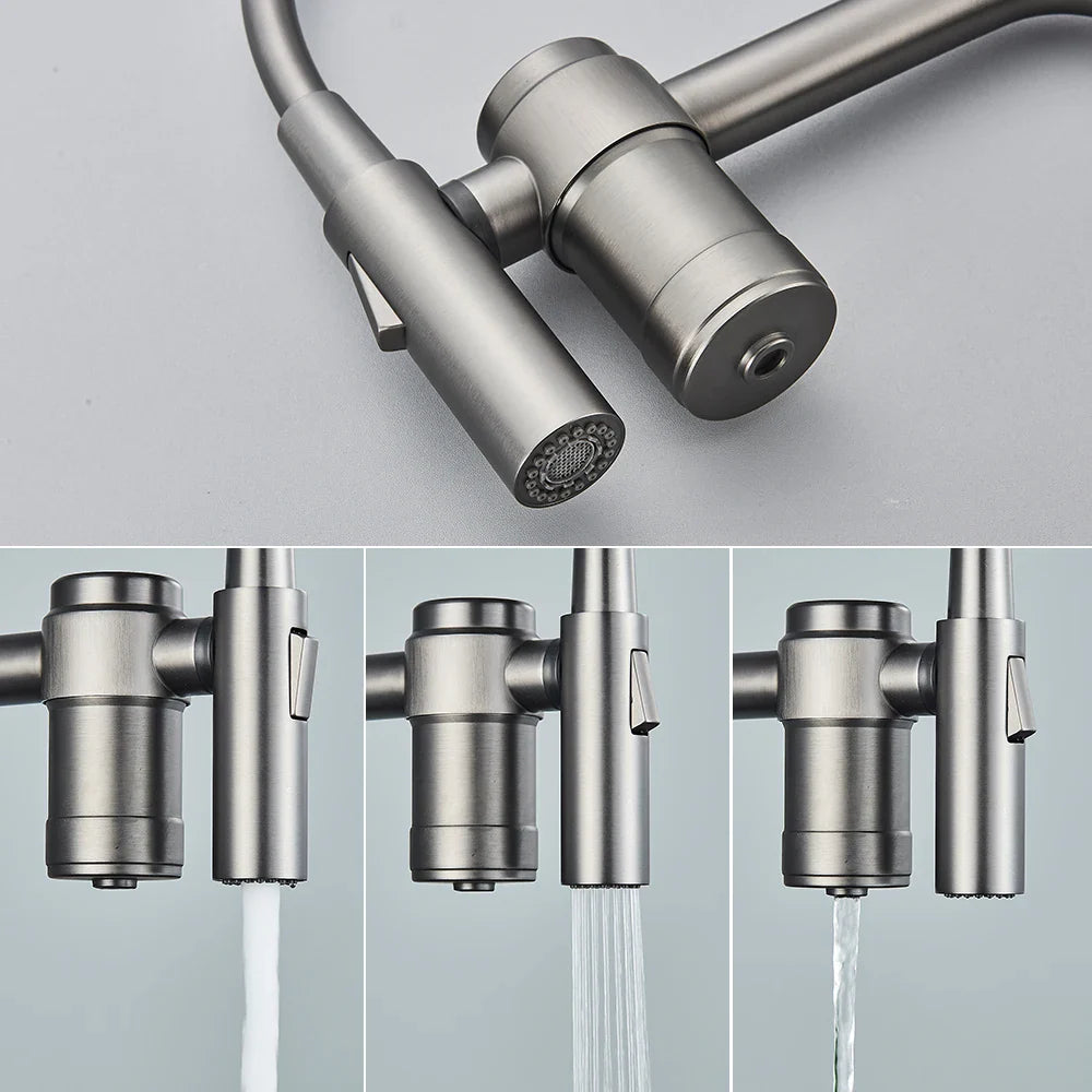 Torneira de Cozinha Gourmet 2 em 1 com Filtro e Misturador