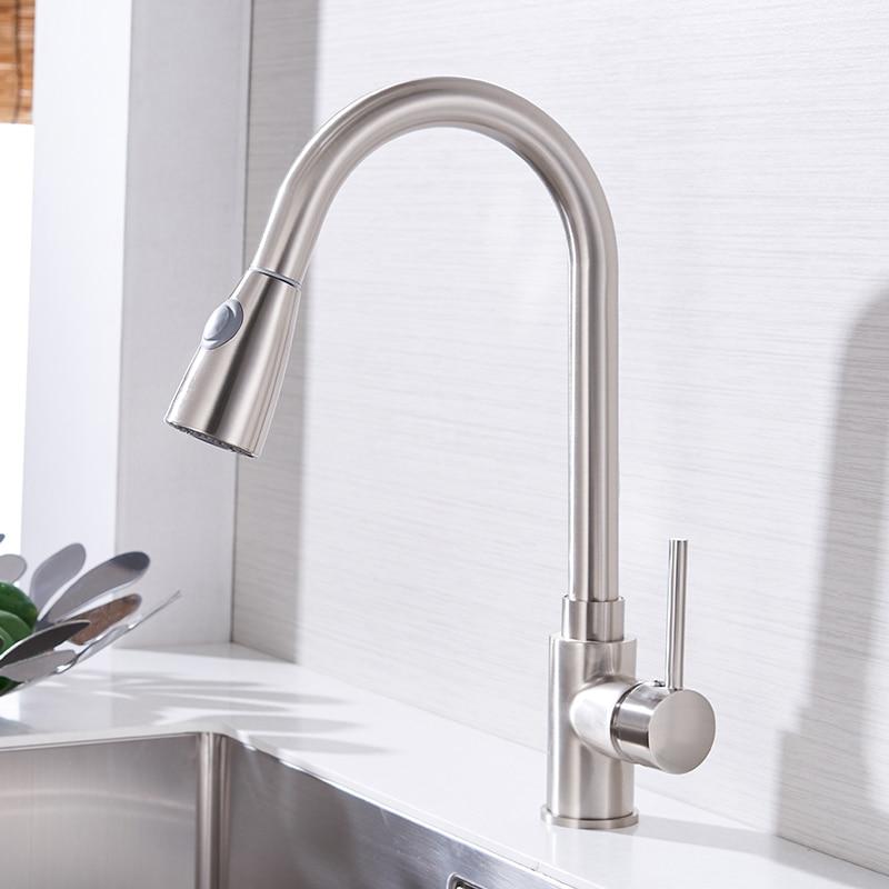 Torneira de Cozinha com Jato Extensível e Controle de Fluxo