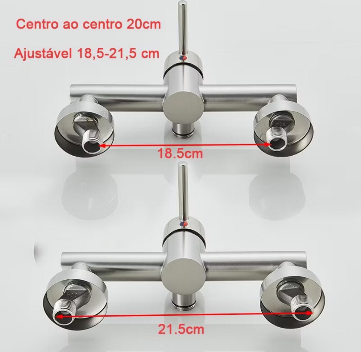 Torneira de Parede para Cozinha - Misturador Retrátil Pull Out