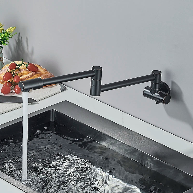 Torneira de Parede para Cozinha com Rotação 360° - Misturador de Água