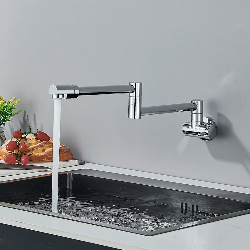 Torneira de Parede para Cozinha com Rotação 360° - Misturador de Água