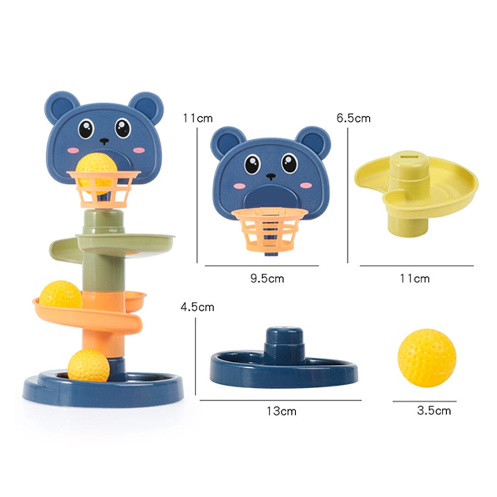 Torre de Brinquedos Infantil para Bebê - Brinquedo Educativo em Cores Vibrantes