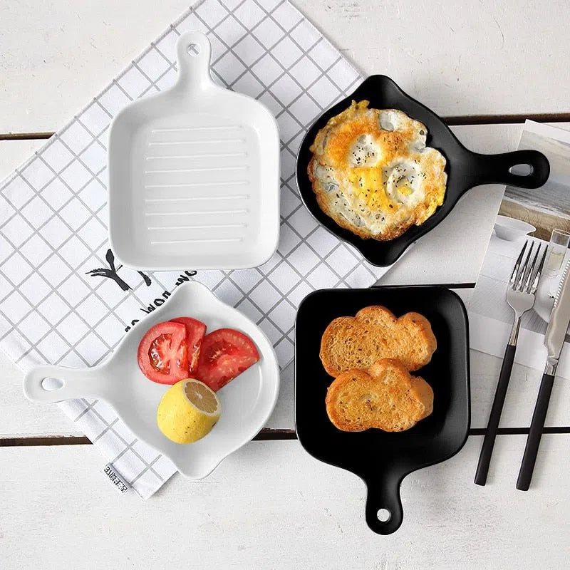 Travessas de Cerâmica Estilo Nórdico para Servir