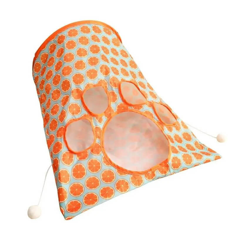 Túnel Interativo para Gatos - Brinquedo para Estímulo e Entretenimento Felino