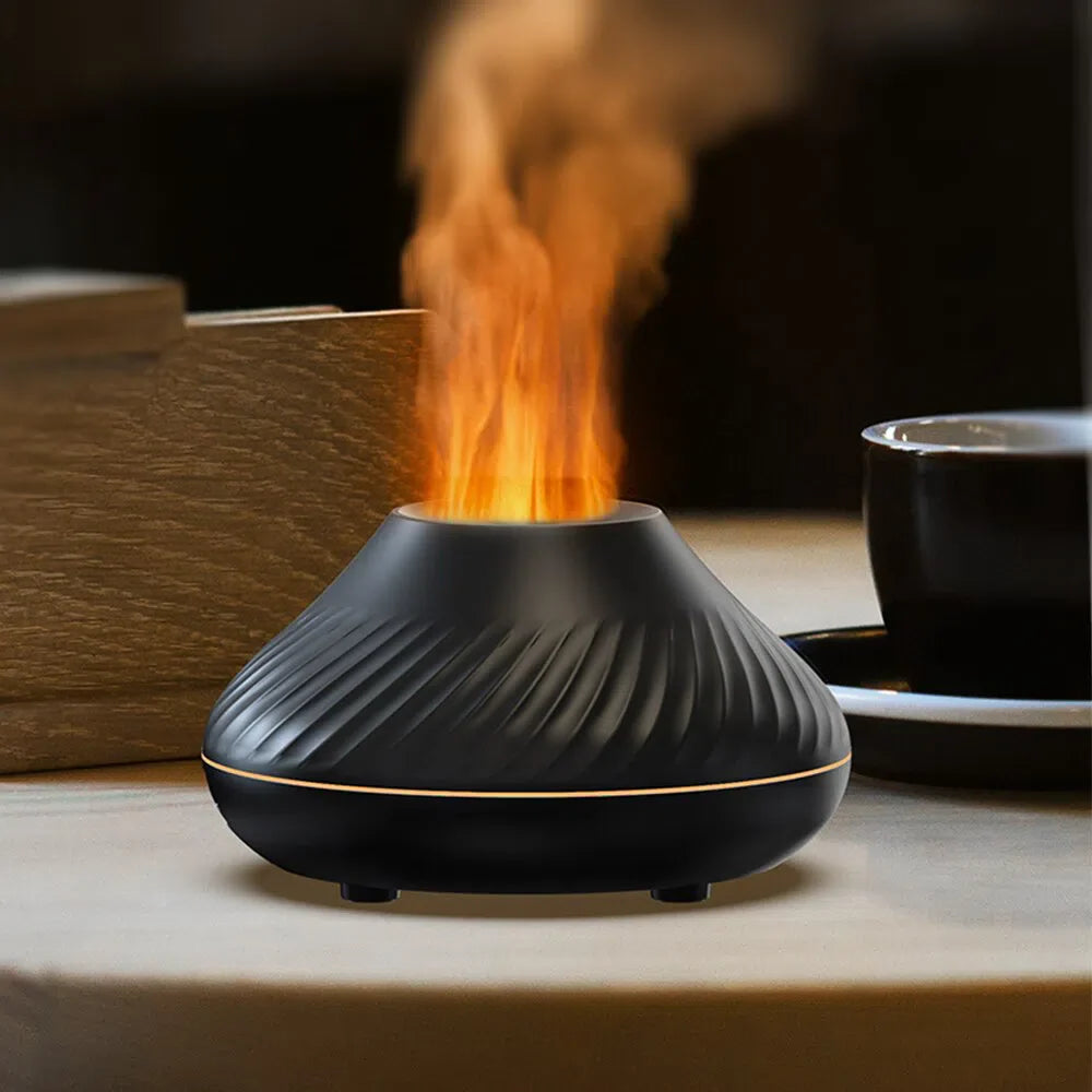 Umidificador de Chama para Aromaterapia - Difusor de Óleos Essenciais