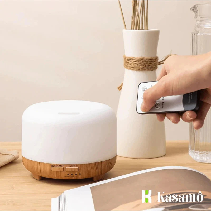 Umidificador e Difusor Ultrassônico RGB 500ml - Aromaterapia e Iluminação LED