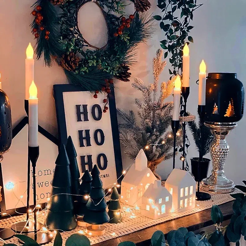 Velas Flutuantes Mágicas com Controle de Varinha - Efeito Decorativo para Festas