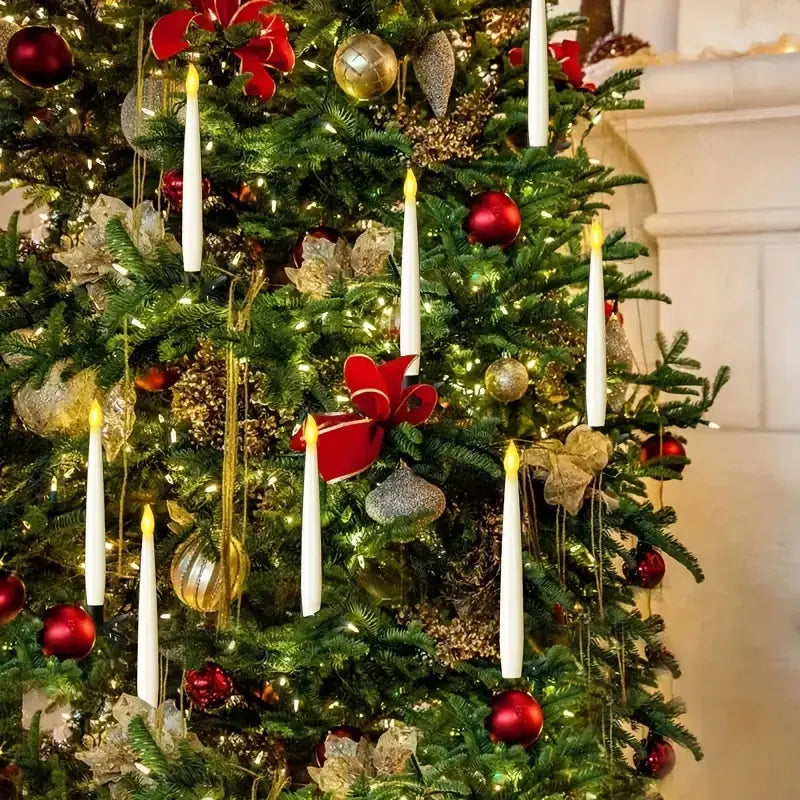 Velas Flutuantes Mágicas com Controle de Varinha - Efeito Decorativo para Festas