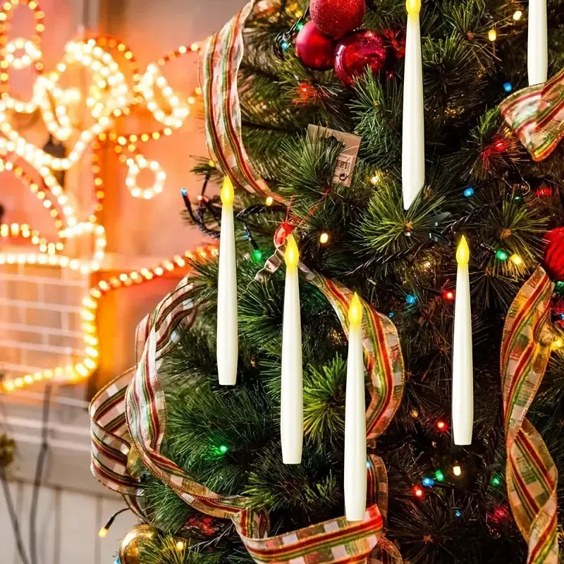 Velas Flutuantes Mágicas com Controle de Varinha - Efeito Decorativo para Festas