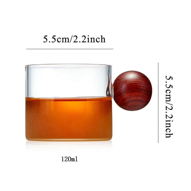 Xícara de Cerâmica com Alça de Bola - 120ml para Café ou Chá