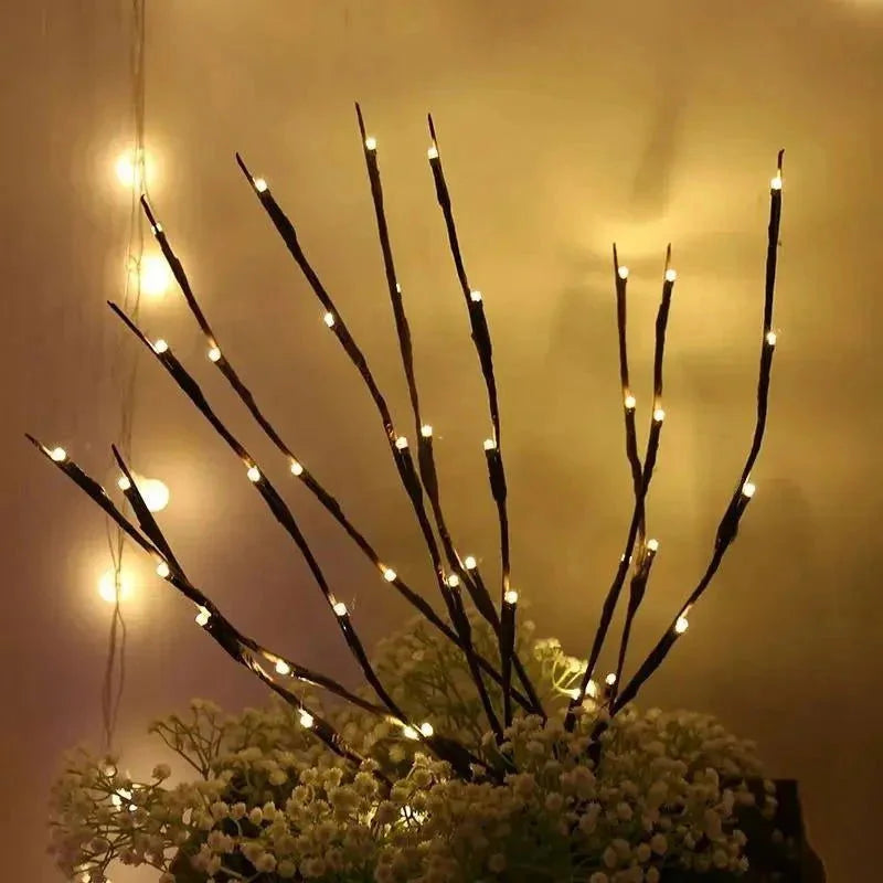 Árvore de Natal LED Iluminada com Galhos Decorativos