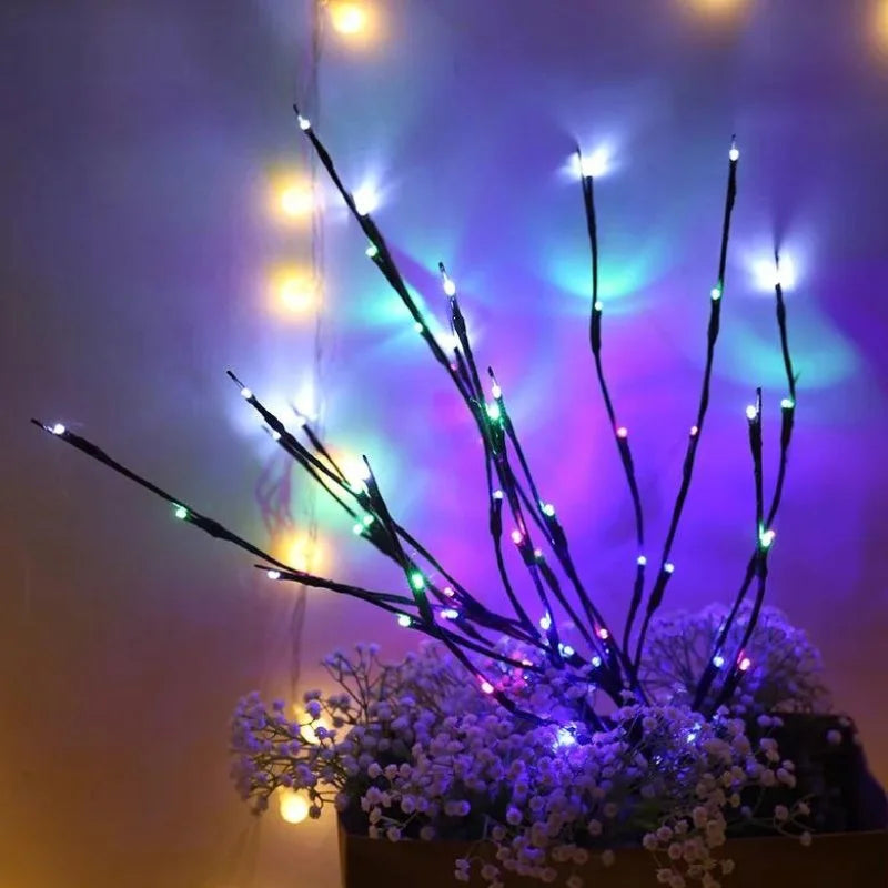 Árvore de Natal LED Iluminada com Galhos Decorativos