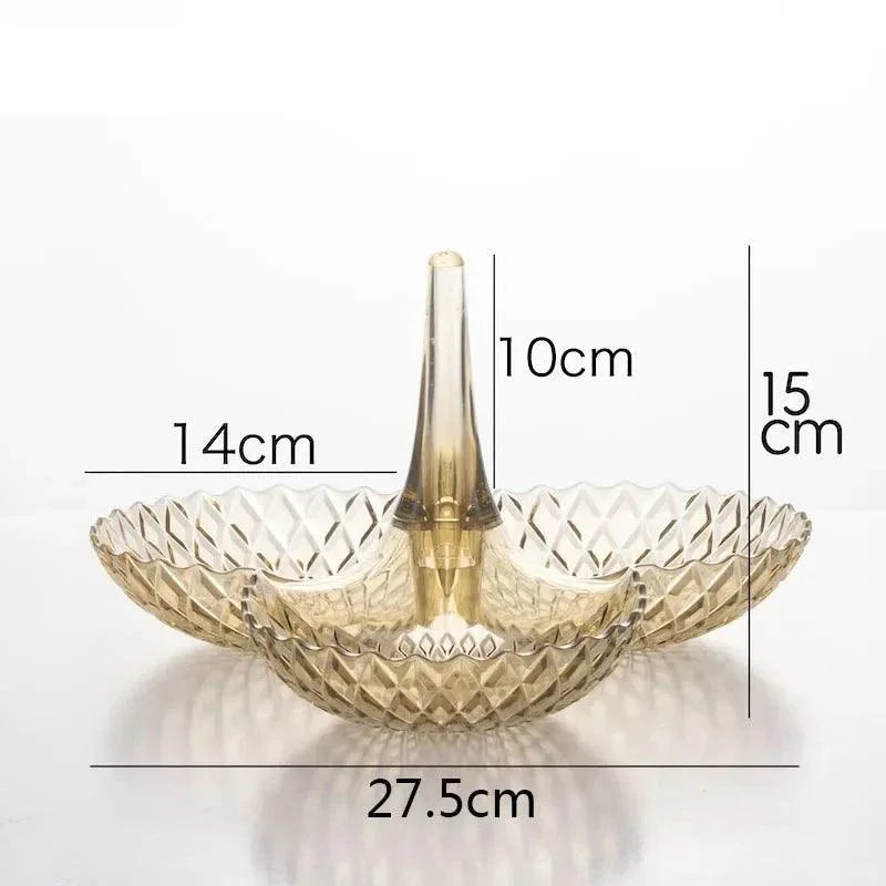 Bandeja de Frutas Multiuso Criativa Estilo Europeu - Ideal para Decoração e Servir