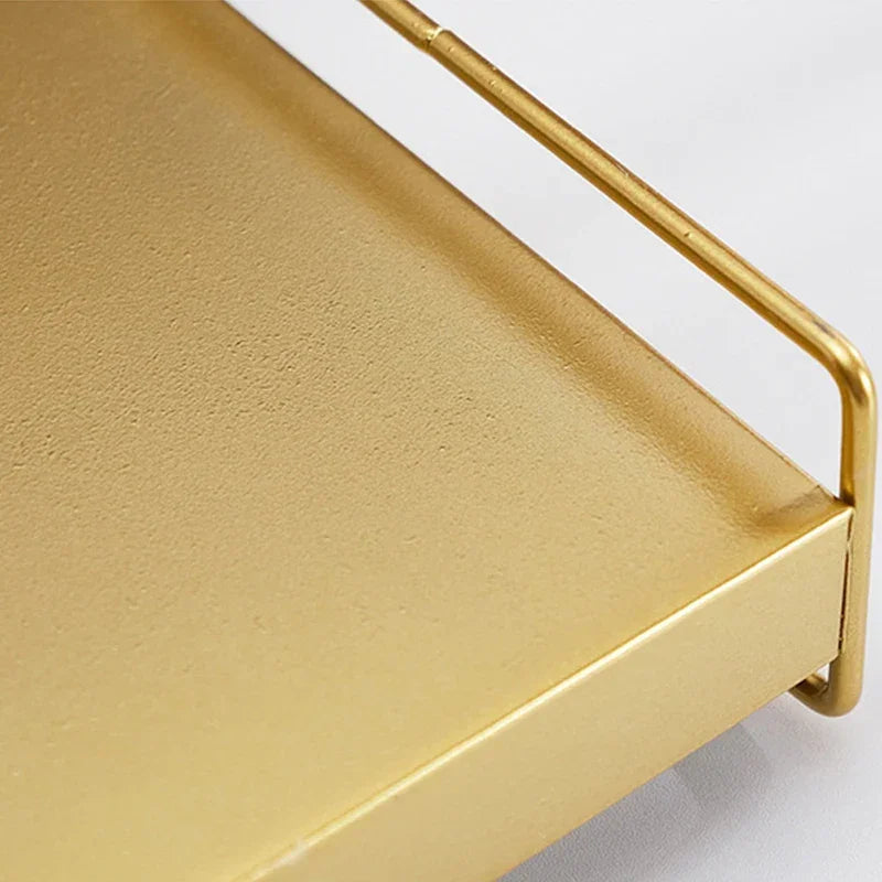 Bandeja Metálica com Tampa para Snacks, Joias e Decoração - Ideal para Organização e Armazenamento