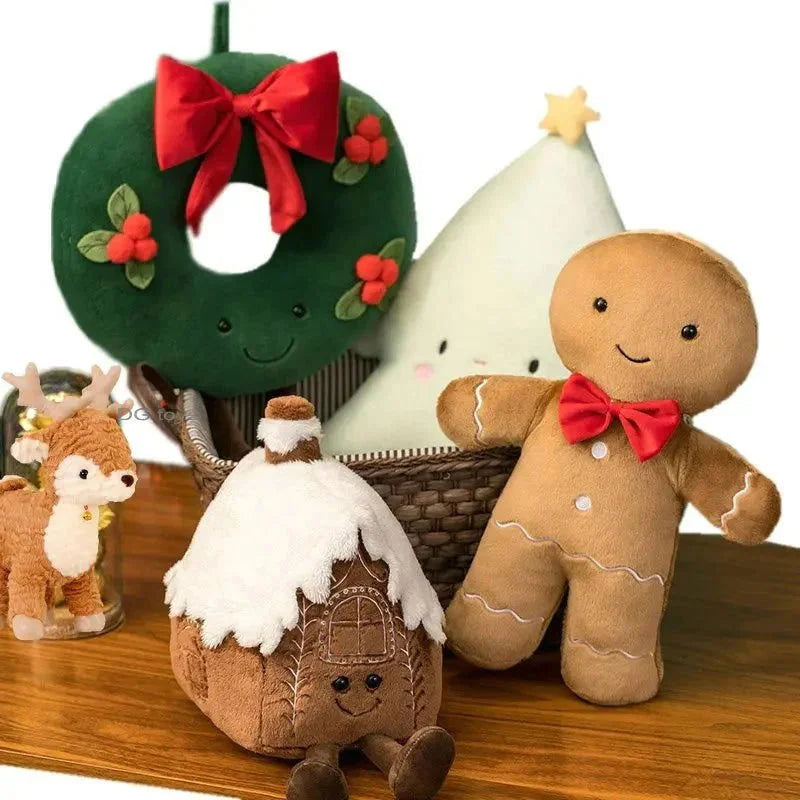 Bonecos de Pelúcia Natalinos para Decoração Festiva