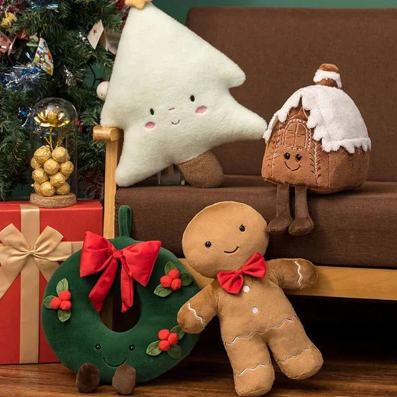 Bonecos de Pelúcia Natalinos para Decoração Festiva