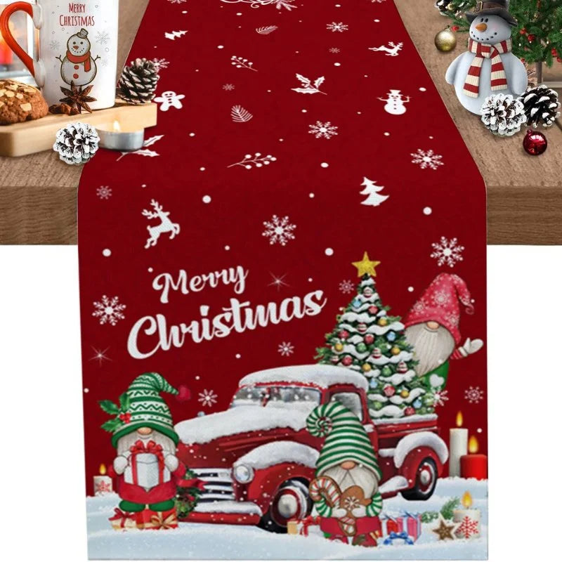 Caminho de Mesa Natalino em Algodão para Decoração Festiva