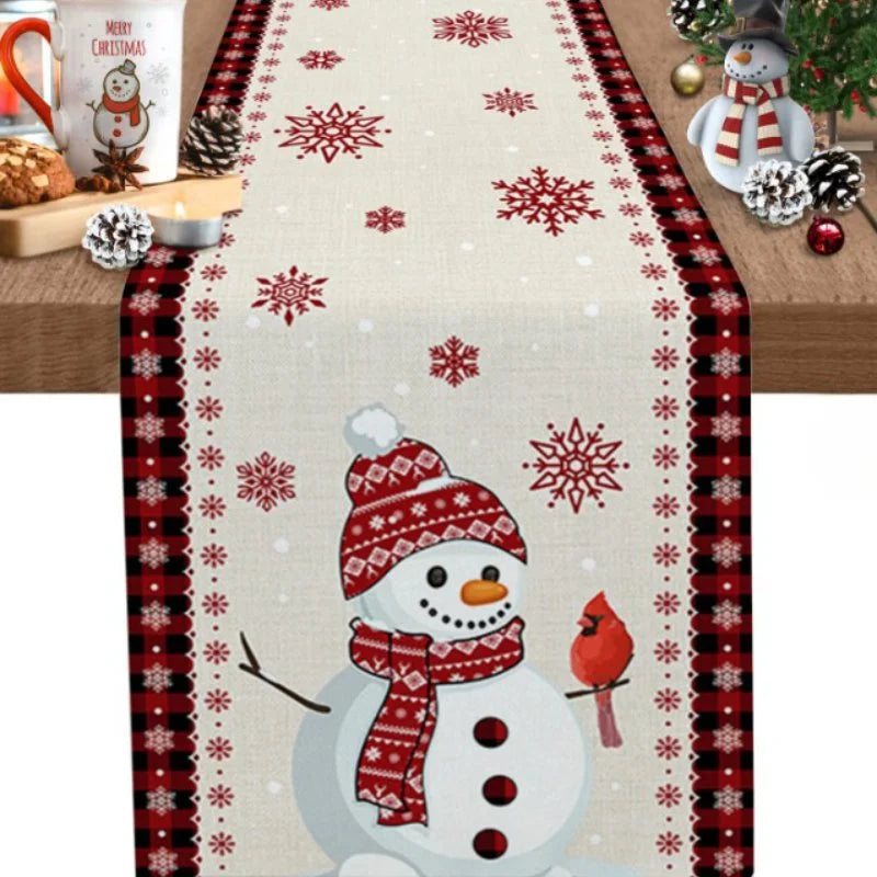 Caminho de Mesa Natalino em Algodão para Decoração Festiva