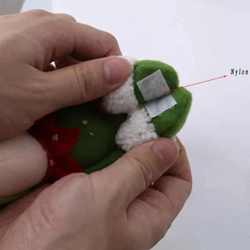 Capa de Garrafa de Vinho Natalina com Papai Noel e Boneco de Neve