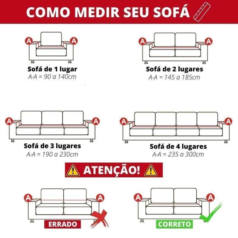 Capa de Sofá Premium Impermeável e Anti-Riscos Bege
