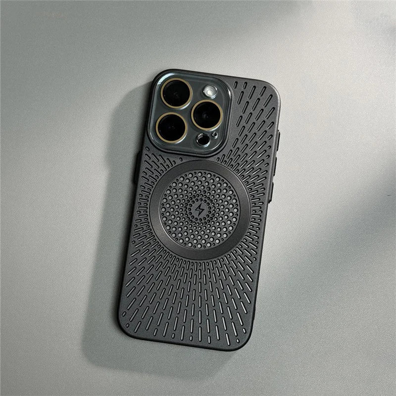 Capa para iPhone com Dissipação de Calor e Compatibilidade com Carregamento MagSafe