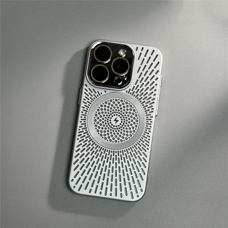 Capa para iPhone com Dissipação de Calor e Compatibilidade com Carregamento MagSafe