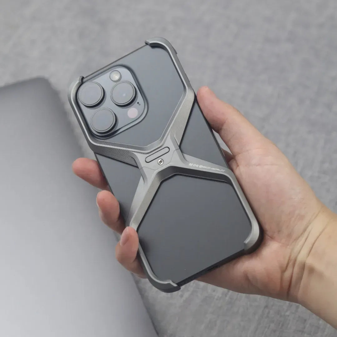 Capa para iPhone em Alumínio Reforçado - Proteção Durável e Estilo Moderno