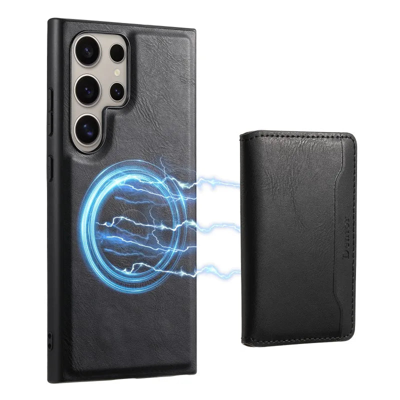 Capa para Samsung com Carteira em Couro Premium