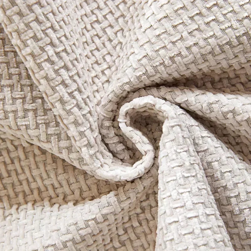 Capa para Sofá Chenille Antiderrapante com Acabamento Elegante - Branco