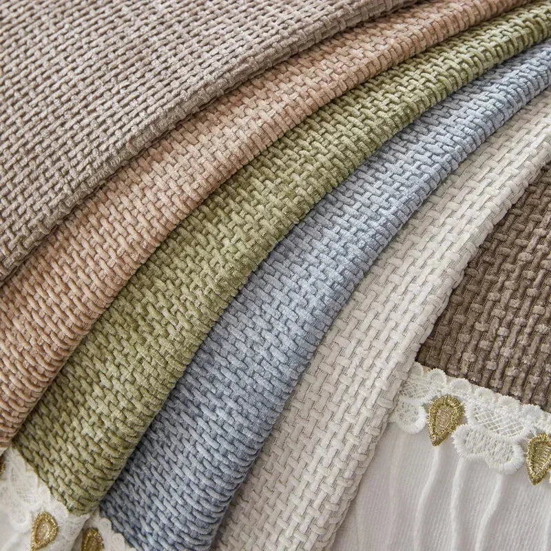 Capa para Sofá Chenille Antiderrapante Elegante em Marrom Claro - Proteção e Estilo