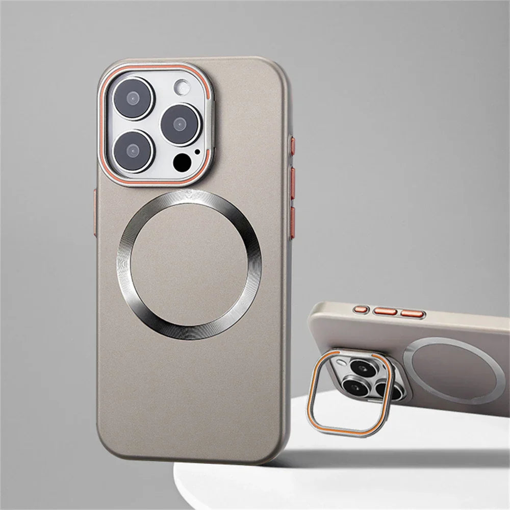 Capinha Minimalista para iPhone com MagSafe - Estilo e Proteção