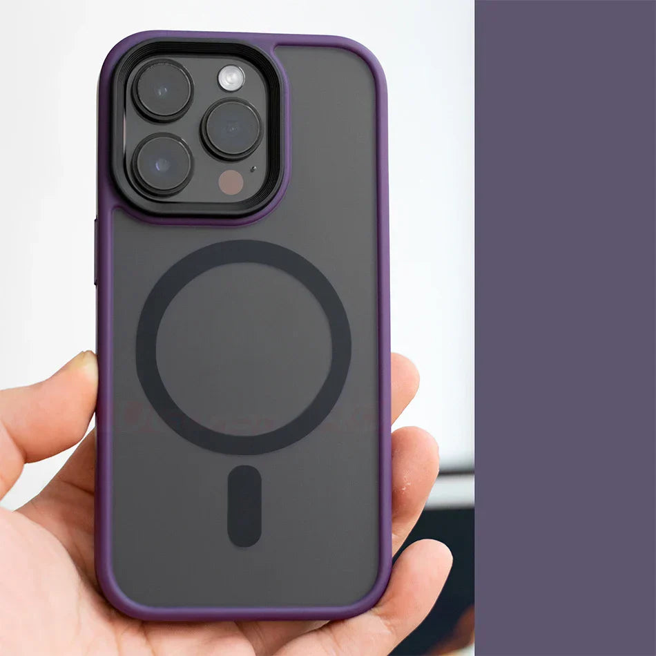 Capinha Minimalista Super Premium para iPhone com MagSafe