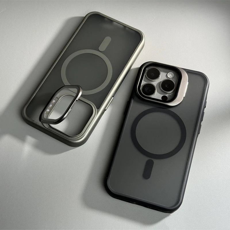 Capinha para iPhone Nano Ultra com proteção para câmeras e compatível com MagSafe