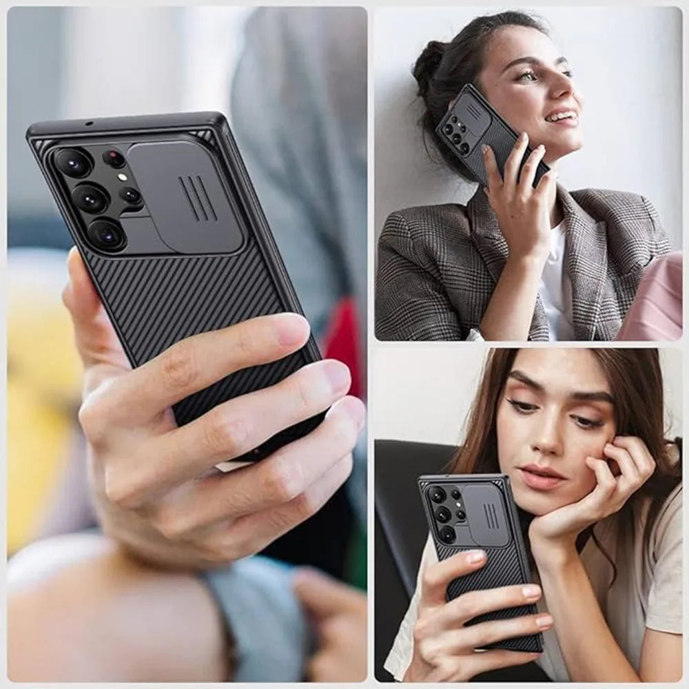 Capinha para Samsung com Carregamento Sem Fio e Proteção para Câmeras