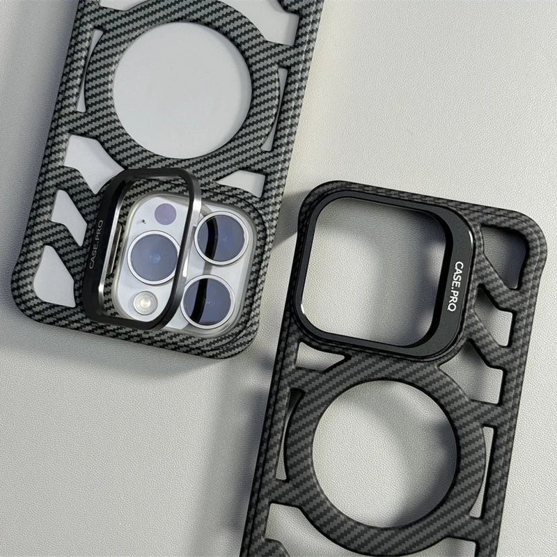 Capinha Slim Carbon para iPhone com Carregamento MagSafe