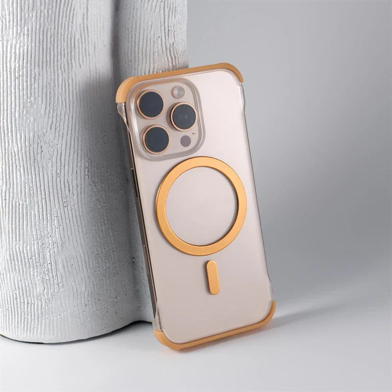 Capinha Slim Minimalista para iPhone com Carregamento MagSafe