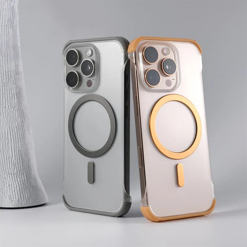 Capinha Slim Minimalista para iPhone com Carregamento MagSafe