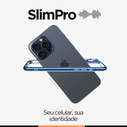 Capinha SlimPro para iPhone - Case Galvanizada com Design Minimalista