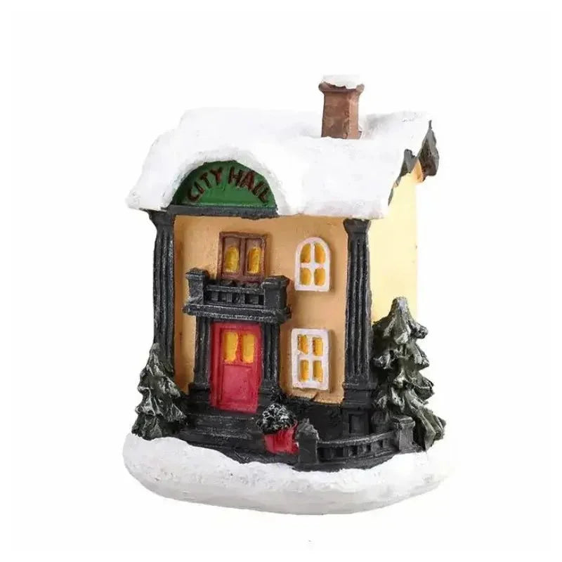 Casas Iluminadas de Natal para Decoração Festiva - Luzes Natalinas e Acessórios