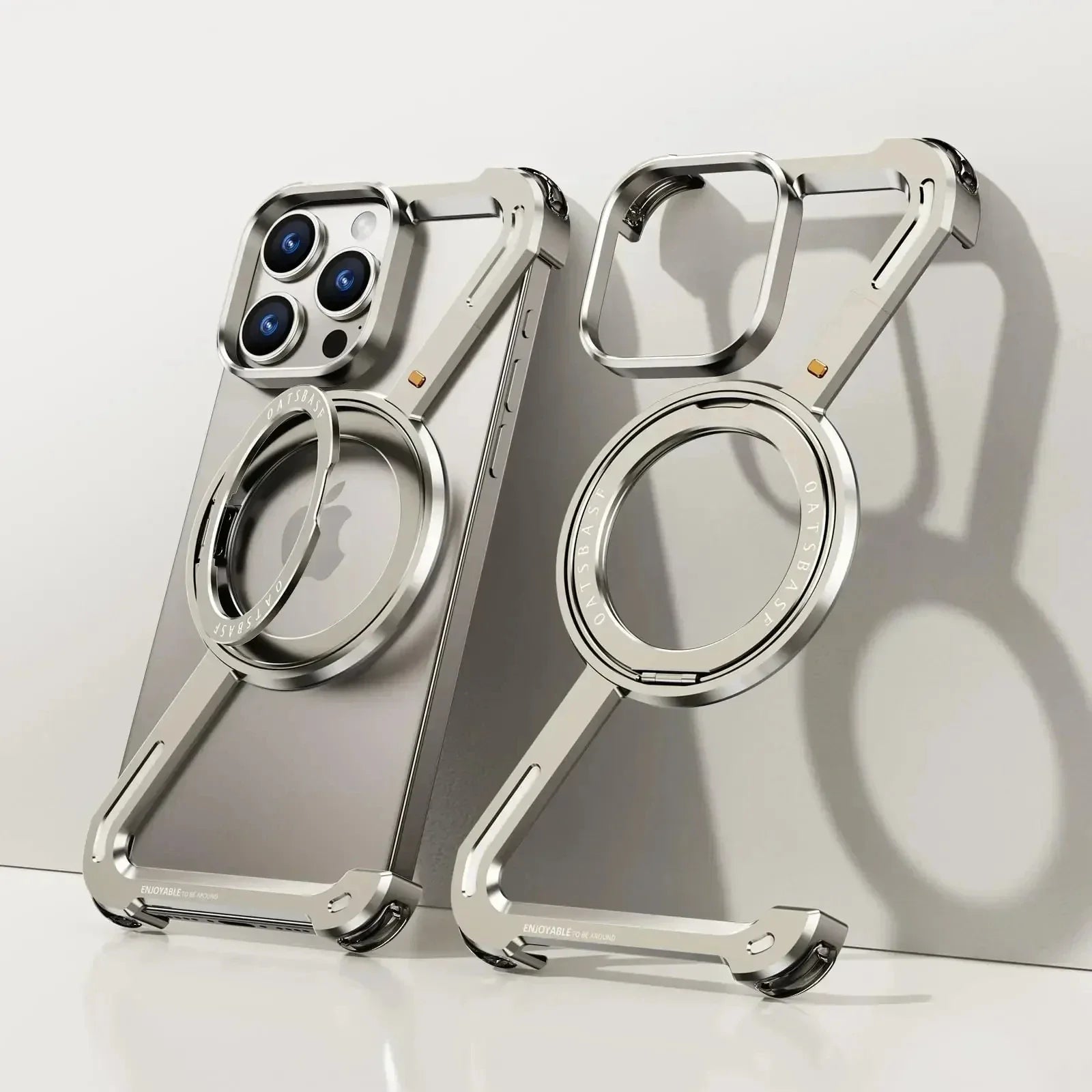 Case de Alumínio para iPhone Nano com Carregamento MagSafe