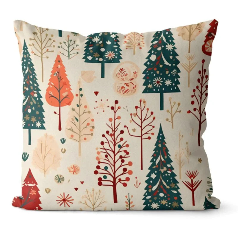 Conjunto de 4 Almofadas Natalinas Decorativas para Festas