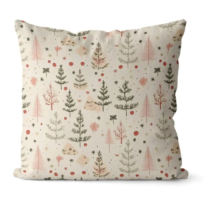 Conjunto de 4 Almofadas Natalinas Decorativas para Festas