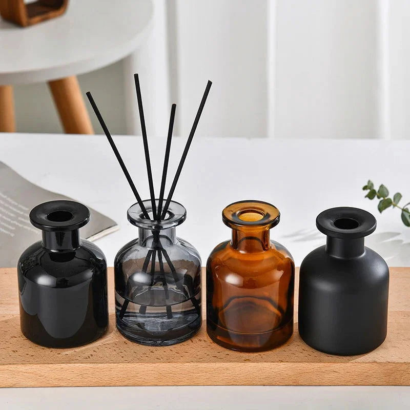 Difusor de Óleo Essencial Decorativo com Varetas e Frasco de Vidro - Aromatizador de Ambiente