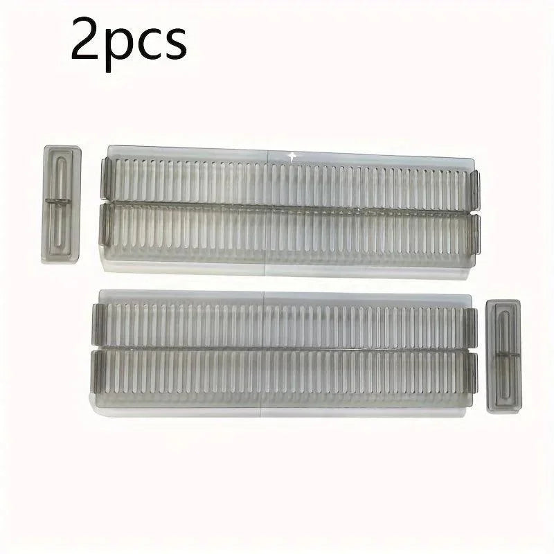 Divisores de Gaveta Acrílico Transparente Ajustáveis para Organização - Conjunto com 2 Peças